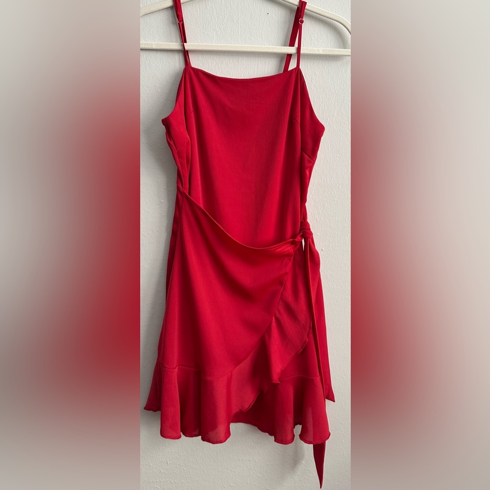 Altar’d State Red Dress with Front Tie (NWOT, Size S)